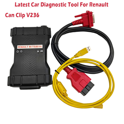 2024 Newest Released car diagnostic tool for renault Can Clip V236  for 12V vehicle repair scanner tool