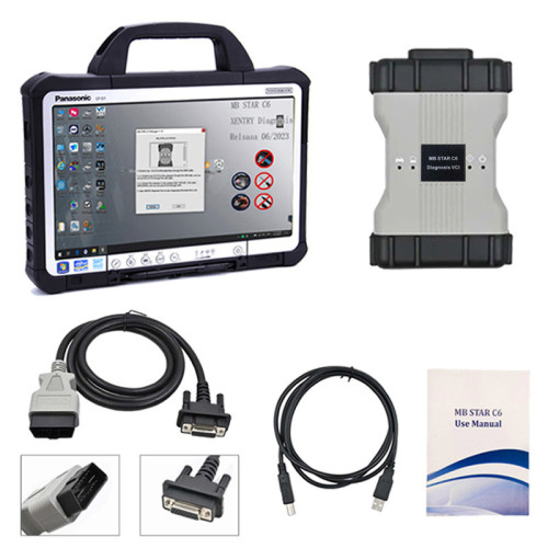 Mercedes Benz MB STAR C6 DOIP C6 Diagnostic VCI with V2025-3 Full Software update Online Support New Models with CF D1 For BENZ 12V Cars