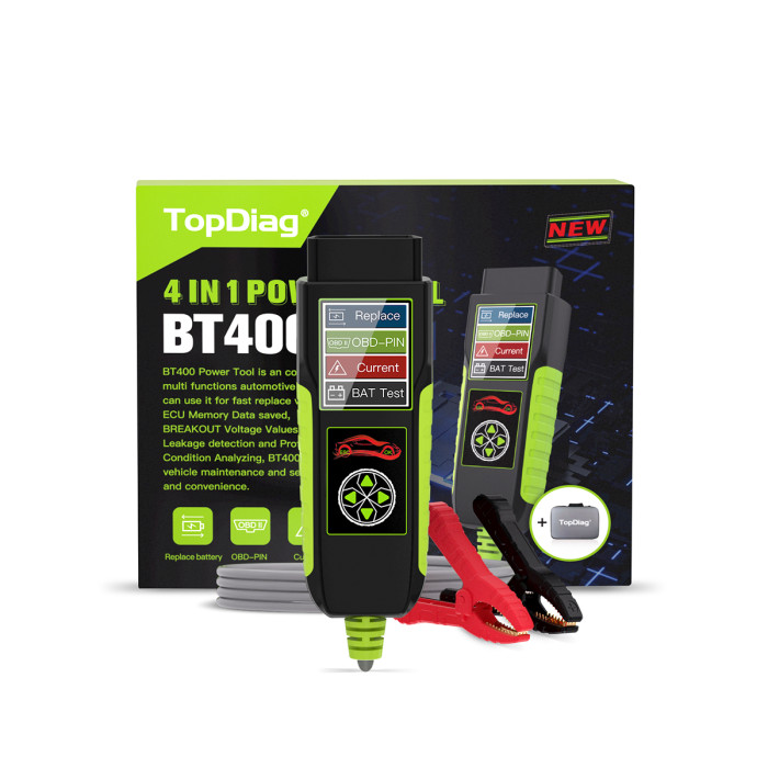 BT400 4-in-1 Multi-function Car Truck Circuit Tester Battery Analyzer OBD2 Voltage Diagnostic Tools