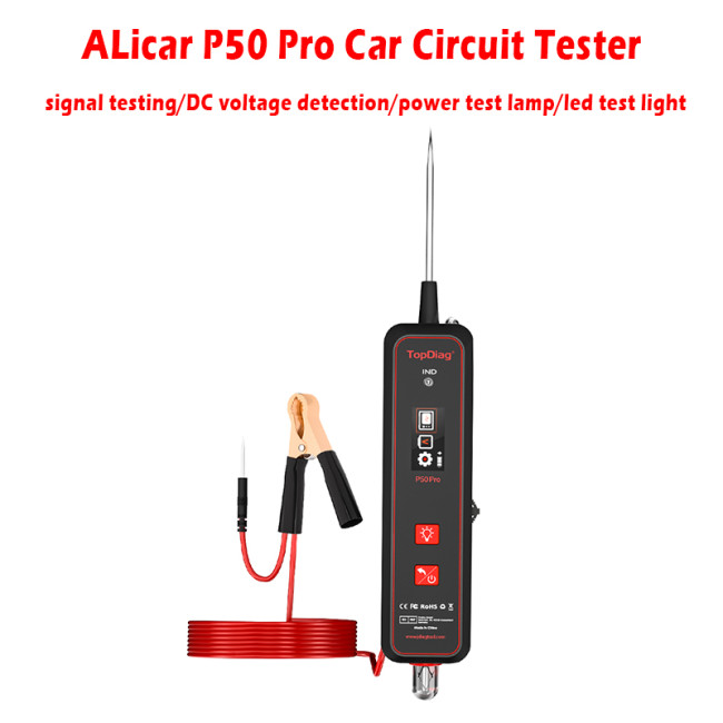 Topdiag P50 Pro Car Circuit Tester Mini Oscilloscope Electrical Signal Testing DC AC voltage Detection