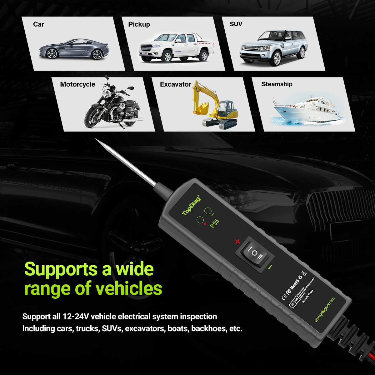 vehicle voltage tester