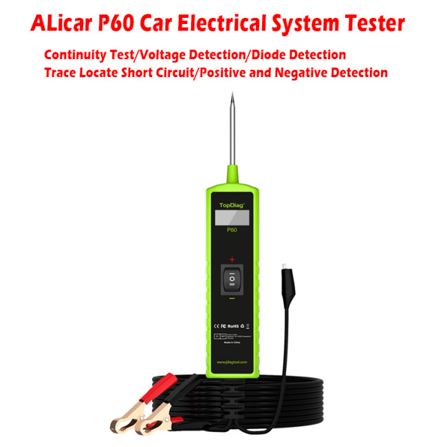 ALicar P60 Car Electrical System Tester Auto power Circuit Battery Tester testing pen