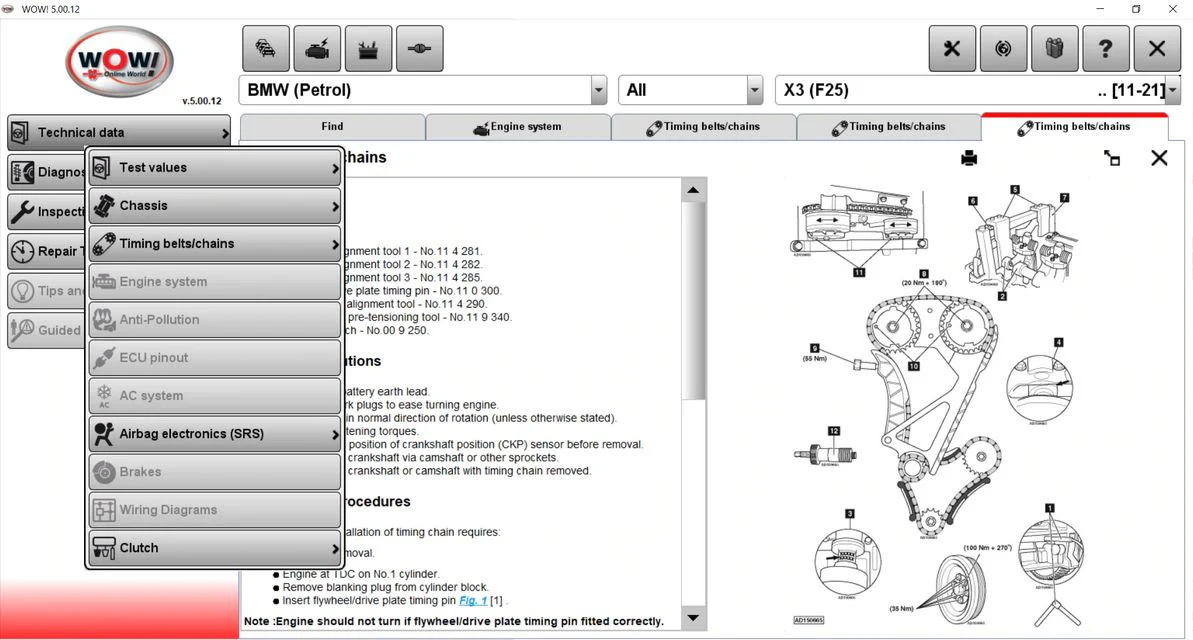 Diagnostic Software WOW 5.00.12