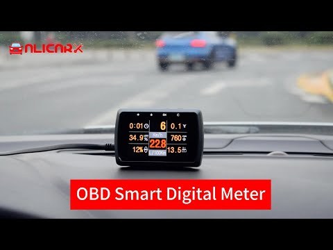 ALicar A208 OBD Smart Digital Meter Onboard Computer Car HUD Alarm Fault