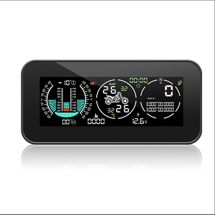 ALicar F3 Motorcycle Head Up Display GPS HUD tire pressure monitor overspeed alarm