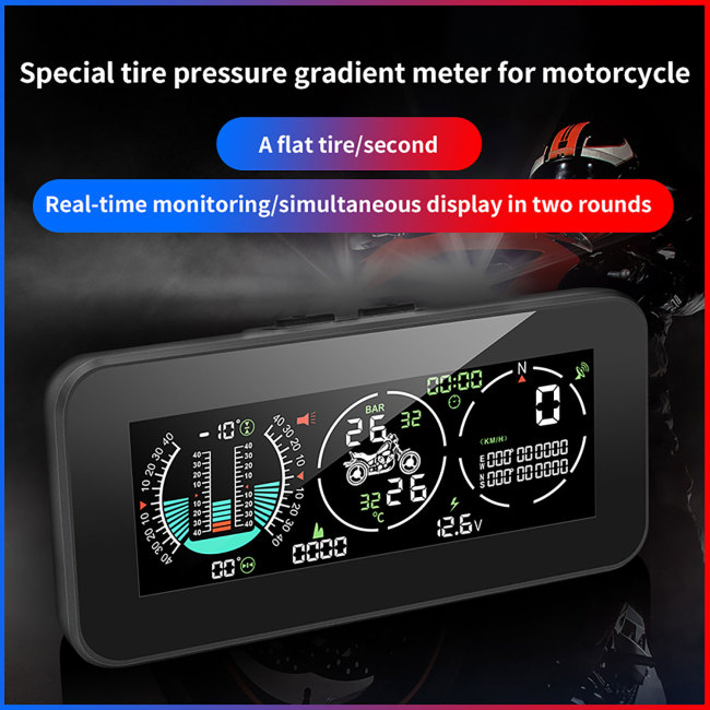 ALicar F3 Motorcycle Head Up Display GPS HUD tire pressure monitor overspeed alarm