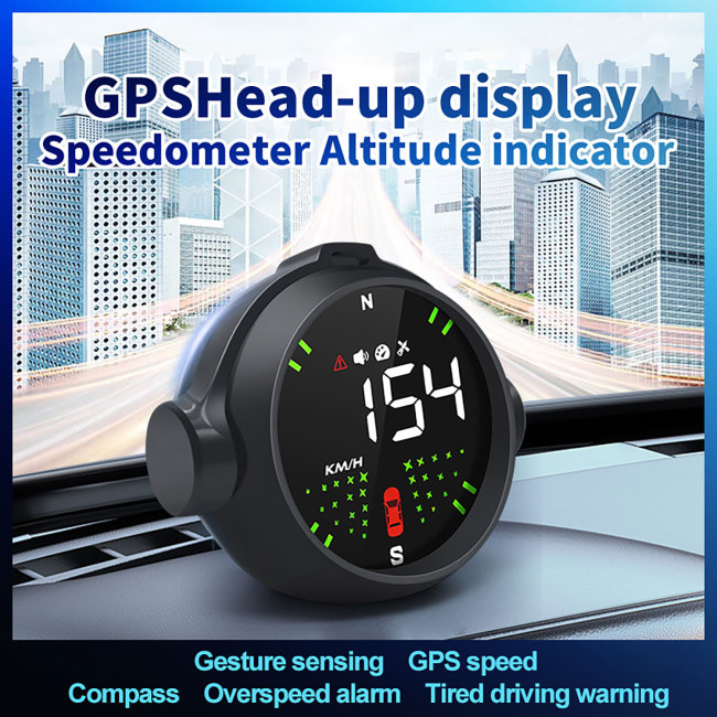 ALicar M10 GPS Speedometer Gauge Vehicle HUD Suitable For Car Truck Bus