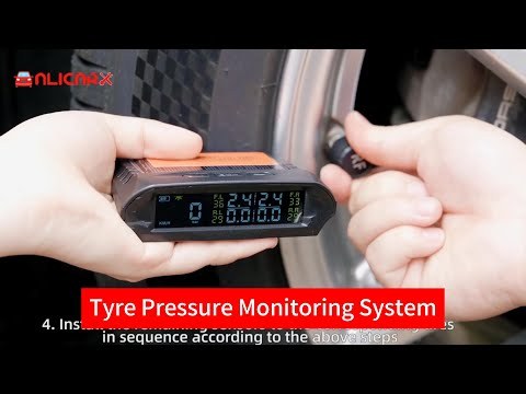 ALicar X1 Solar Powered TPMS Tyre Pressure Monitoring System Car HUD Speed Alarm