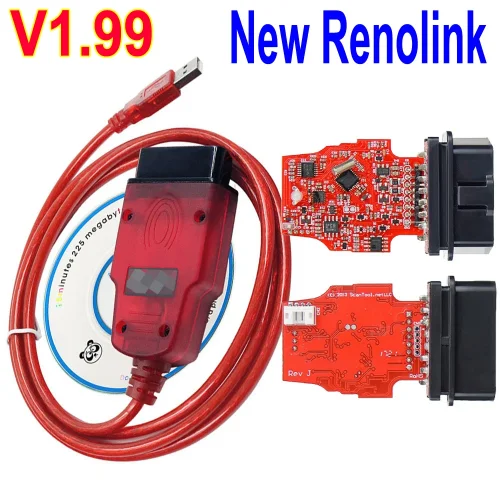 Multi-Function Renolink Cable V1.99 OBD2 Diagnostic Interface for Renault ECU Programmer