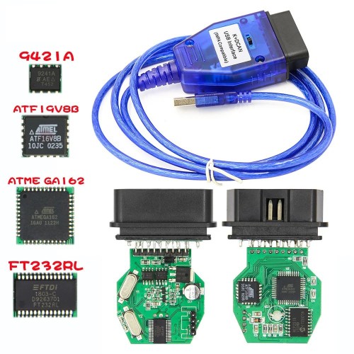 INPA K+DCAN USB Interface With Switch OBDII Diagnostic Cable For BMW