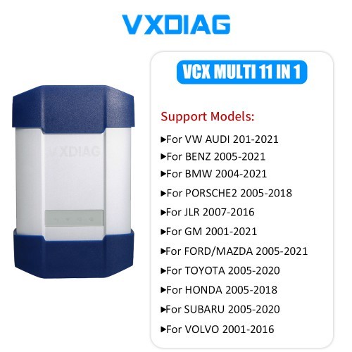 VXDIAG Multi Tool for Full 11 Brands incl JLR HONDA GM VW FORD MAZDA TOYOTA Subaru VOLVO BMW BENZ with 2TB HDD T440 Laptop