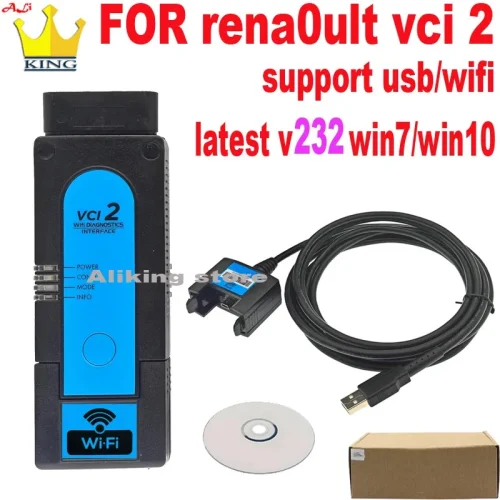 Renault Clip VCI 2 Can Clip V232 Wifi OBD2 Auto Programming Diagnostic Tool