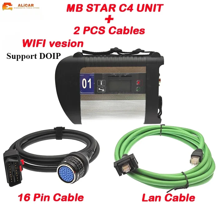 mb star c4 doip with 2 cable