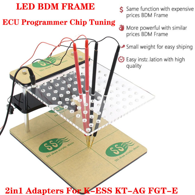 LED BDM FRAME For KESS KTAG FGT-ECH V54 ECU Progammer Chip Tuning Tool