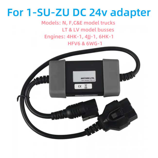ISUZU DC 24V Adapter Type II for Gn Tech2 connector Truck Adapter Scanner Diagnostic tools