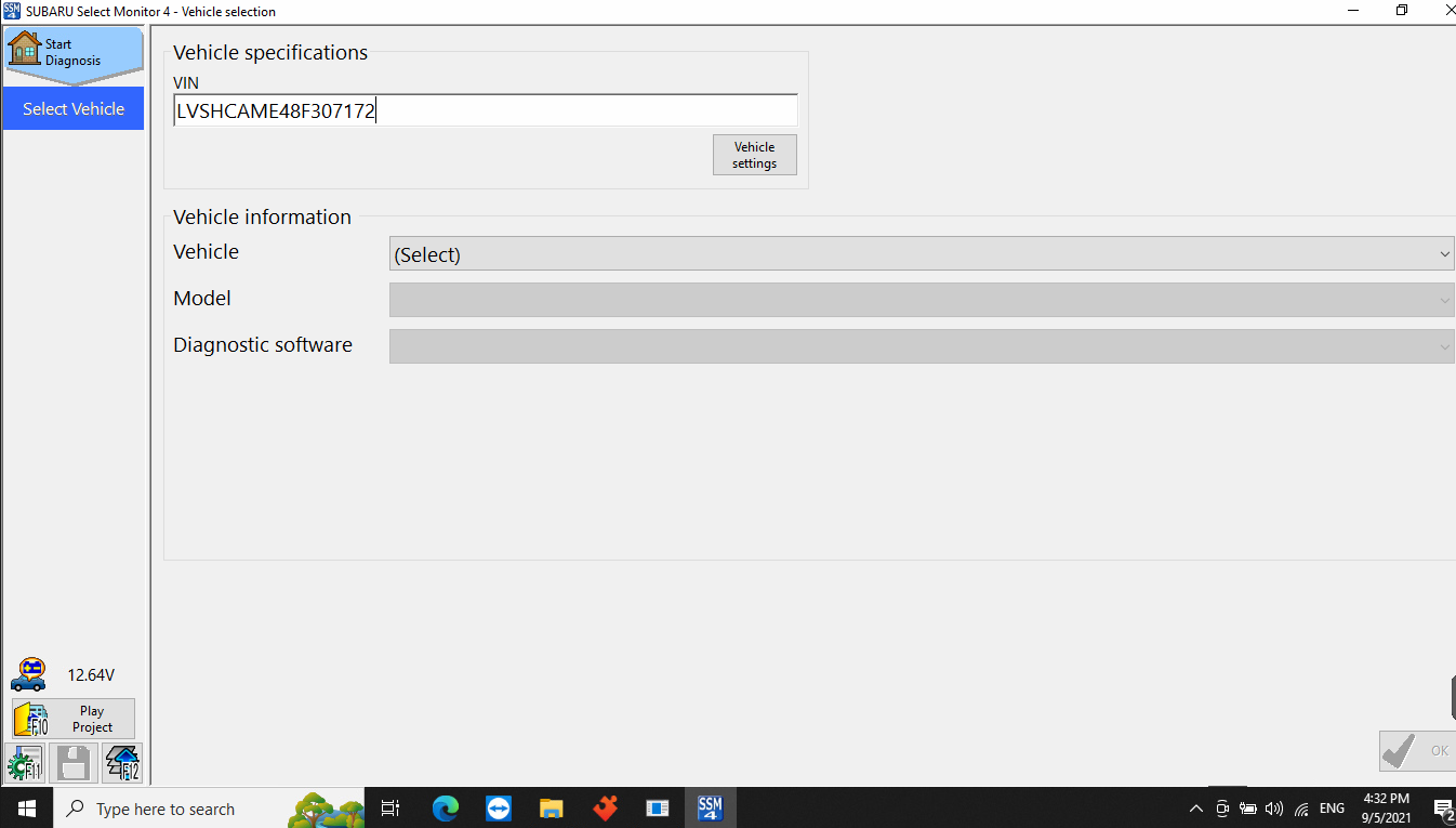 sabaru diagnostic software