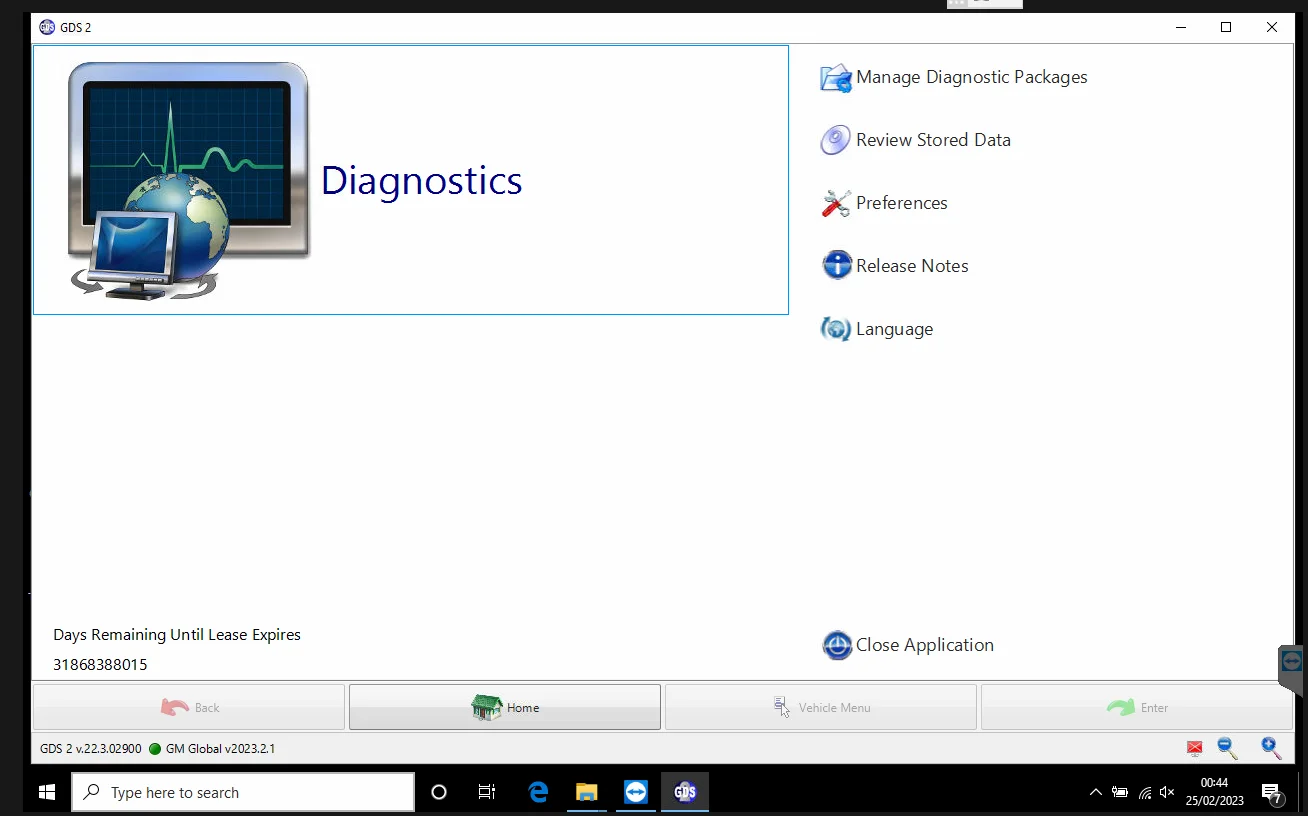 GDS2 diagnostic software