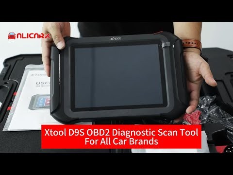 XTOOL D9S D9 Automotive Diagnostic Tool ECU Coding Topology Map Key Programming  Bi-Directional Tool