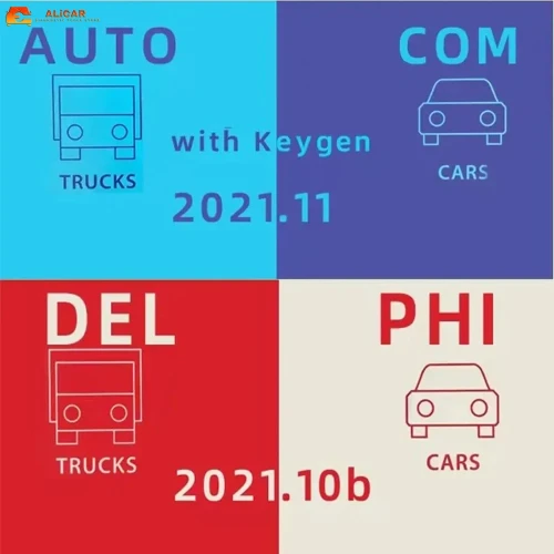 Newest Autocom 2021.11 and Delphi 2021.10b Hot Car Truck Diagnostic Softwares For AK DS150E