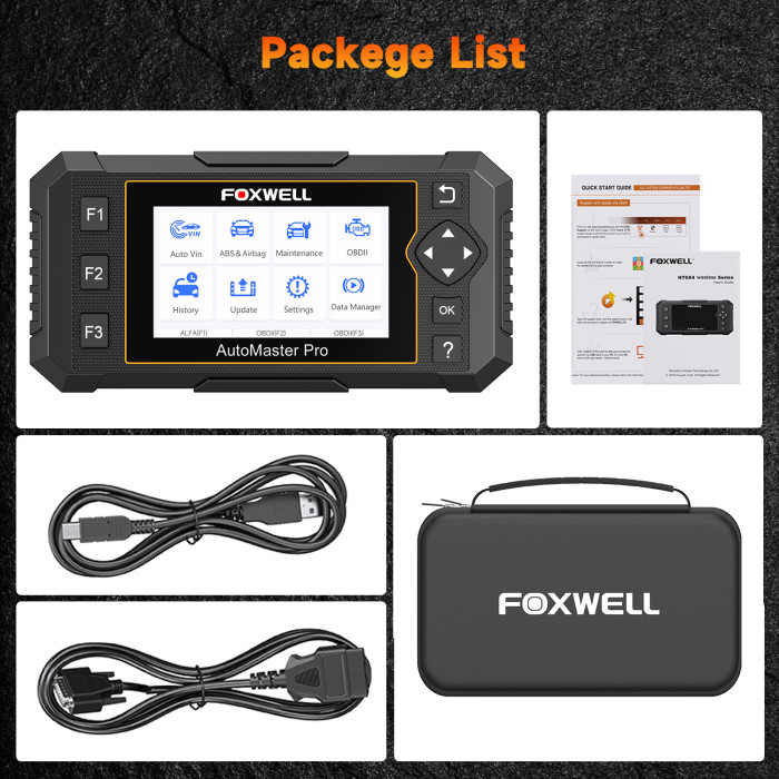 FOXWELL NT650 Elite OBD2 Automotive Scanner SAS A/F OIL EPB BRT TPS 26+ Reset Professional Auto Car Diagnostic Tool OBD2 Scanner