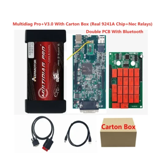 2024 New Aer Multidiag PRO BT V3.0 OBD2 Delphi Scanner for Car Truck TCS CDP VCI V2021.11