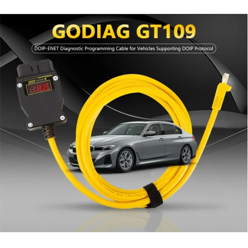 GODIAG GT109 BMW ENET Cable Diagnostic Programming for Multiple Brands Supporting DOIP Protocol