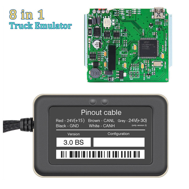 Adblue 8 in 1 Truck Emulator With Programing Adapter Designed Truck Diagnostic