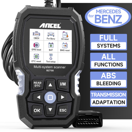 ANCEL BZ700 Mercedes Benz Scanner Sprinter Smart All System Reset Diesel Car Diagnostic Tool