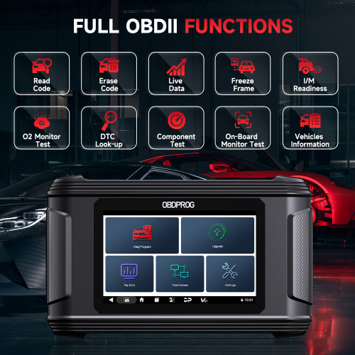 2024 OBDPROG M500 Cluster Calibration Tools Odometer Correciton Oil Reset Code Reader