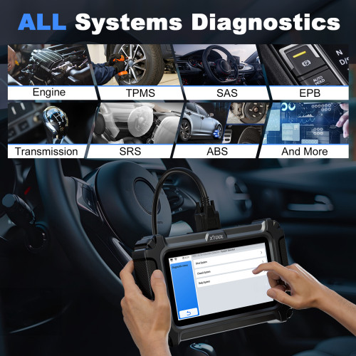 XTOOL D6 OBD2 Scanner Lifetime Free Update DTC Search Scan Tool Full Systems Diagnosis