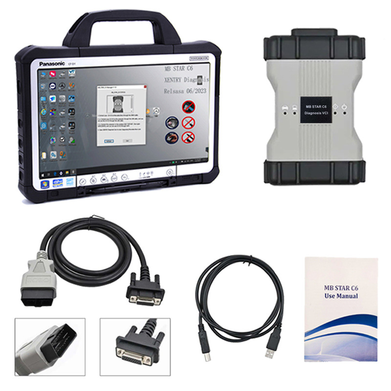 benz diagnostic tool mb star c6 with G1 laptop