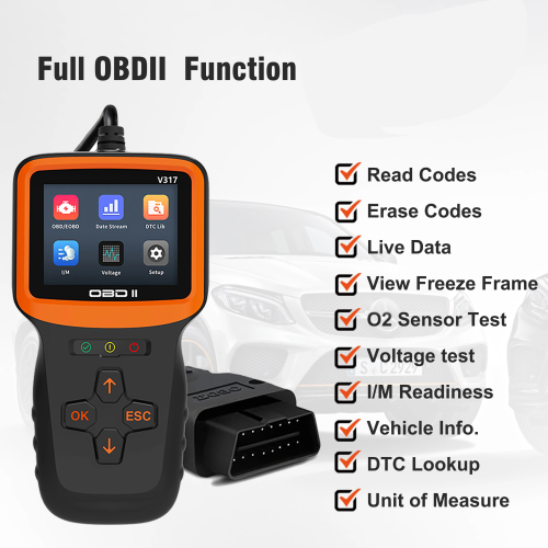 V317 OBD2 Scanner Mini Fault Diagnosis Instrument Handheld Detector