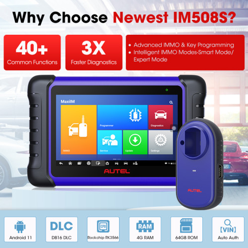 Autel MaxiIM IM508S Key Programming Tool IM508SPRO Car Key Programmer OBD2 Auto Scanner