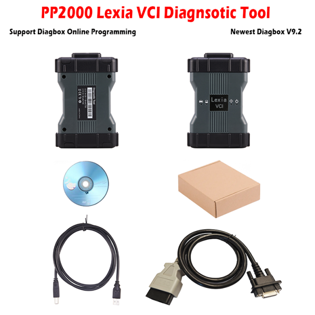 PP2000 Lexia 3 Dianostic Tool with Newest Software Diagbox V9.2 Support Online Programming