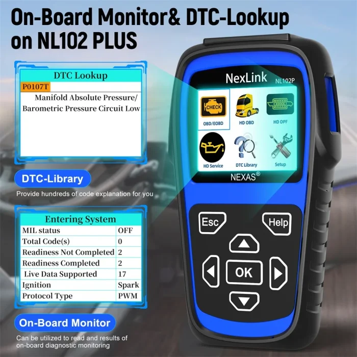 Nexas NL102P Car and Truck Diagnostic Tool