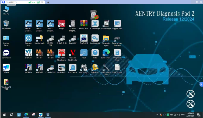 xentry diagnostic software newest version 12/2024