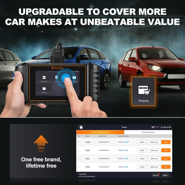 2025 Newest Foxwell NT710 All - in - One Car Scan Tool Lifetime Free Update