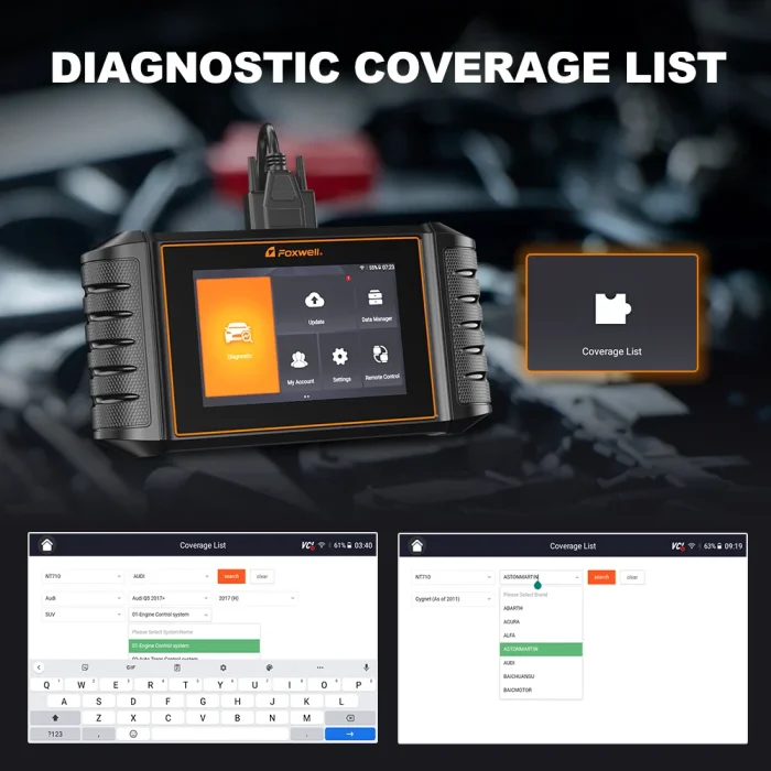 2025 Newest Foxwell NT710 All - in - One Car Scan Tool Lifetime Free Update