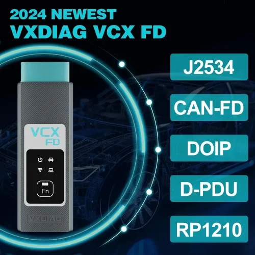 VXDIAG VCX FD for GM for Ford/Mazda 2 in 1 Car Diagnostic Tool Support DoIP and CAN FD ECU Coding