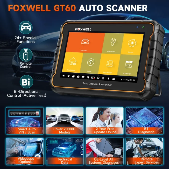 GT60 scanner for car Oil Reset