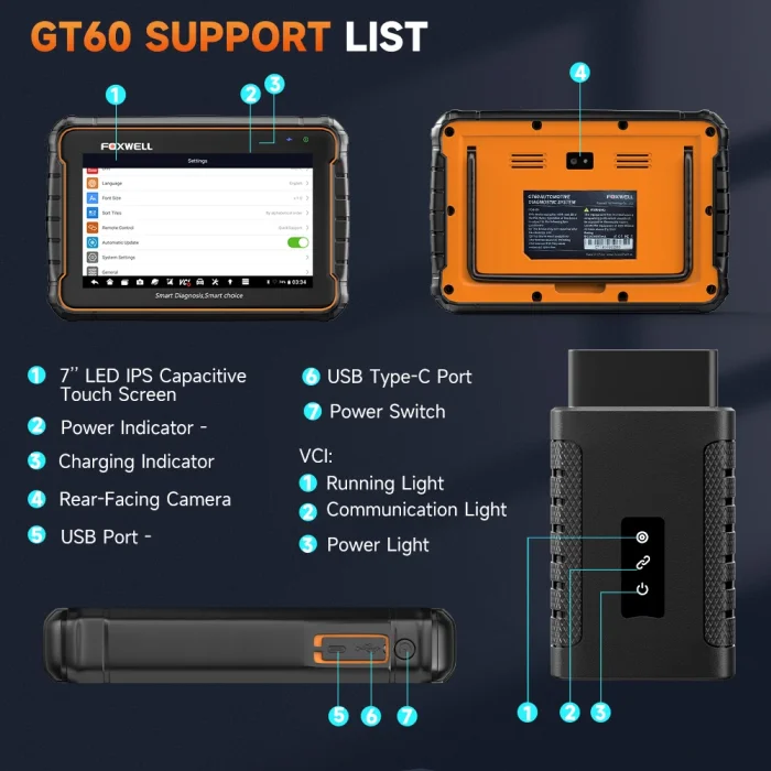 foxwell gt60 diagnostic tool for TPMS Reset