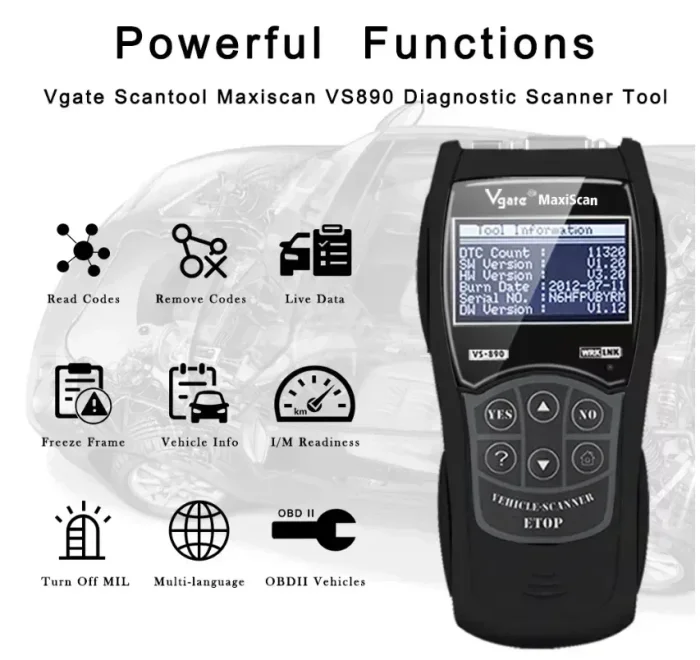 vs890 obd2 scanner