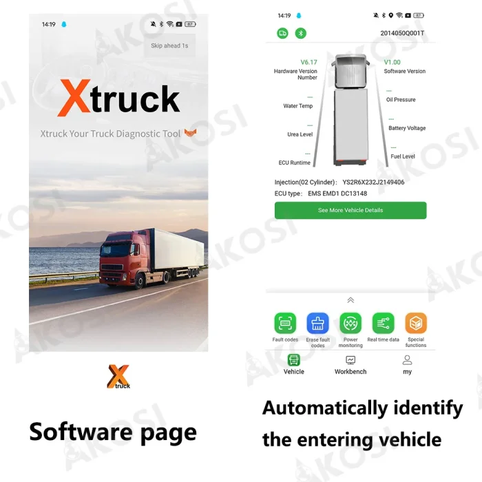 Xtruck X003 Plus ECU Programming Heavy Duty Truck Diagnostic Tool For Volvo Scania Cunmins