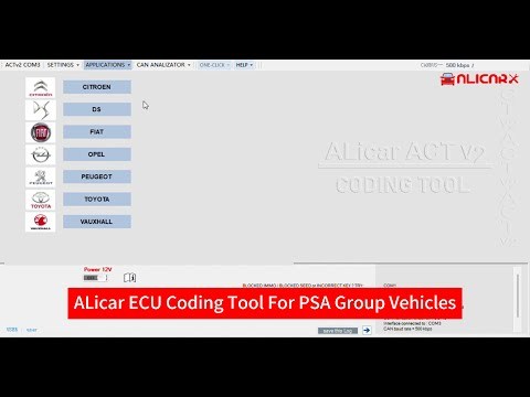 ALicar ACT V2 Car Coding Tool Support Diagnosis Programming Mileage Crrection For Citroen/DS/FIAT/OPEL/Peugeot/Toyota/Vauxhall