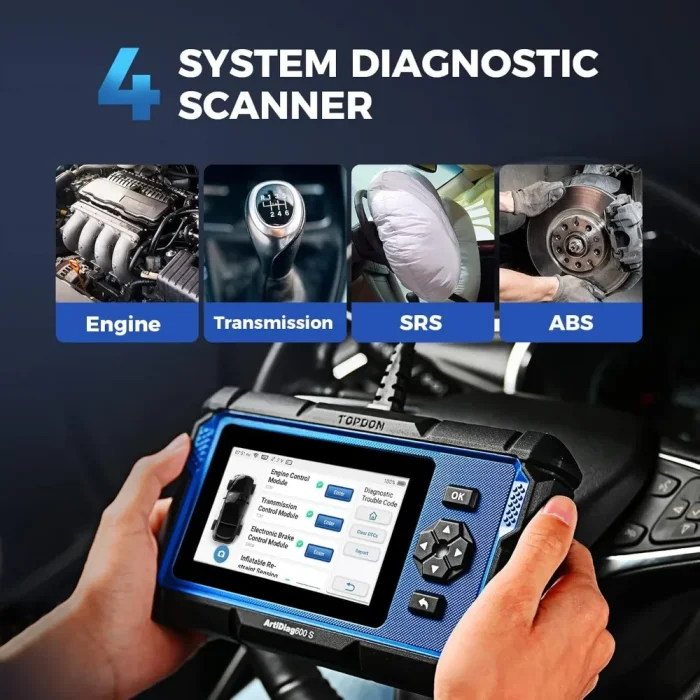Topdon Artidiag600S OBD2 Scanner Automotive Car Diagnostic Tool ABS SRS TPMS Engine Reset