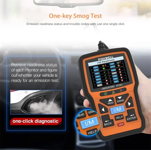 Foxwell NT301 OBD2 Scanner Professional Engine Check Light Code Reader Free Update