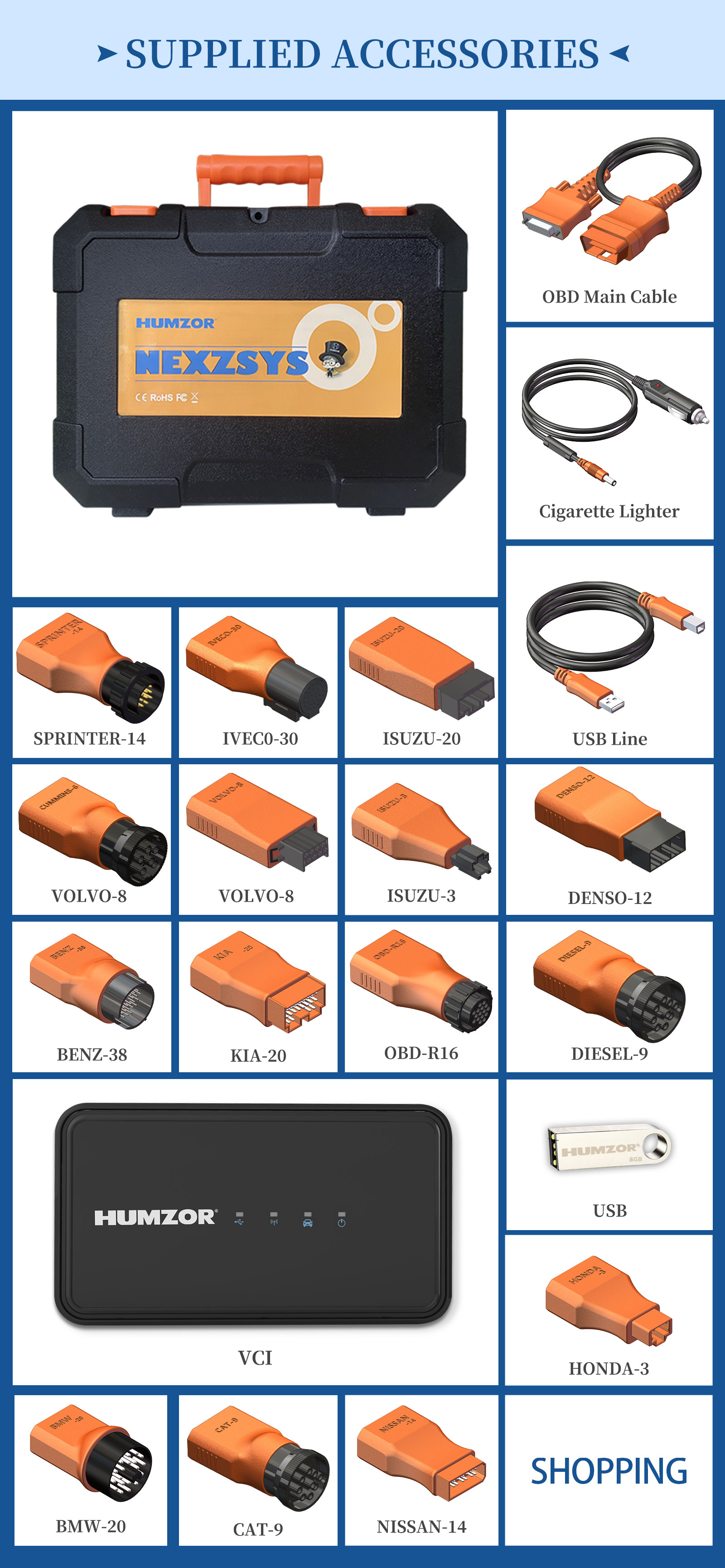 nexzsys NS906 supplied accessories