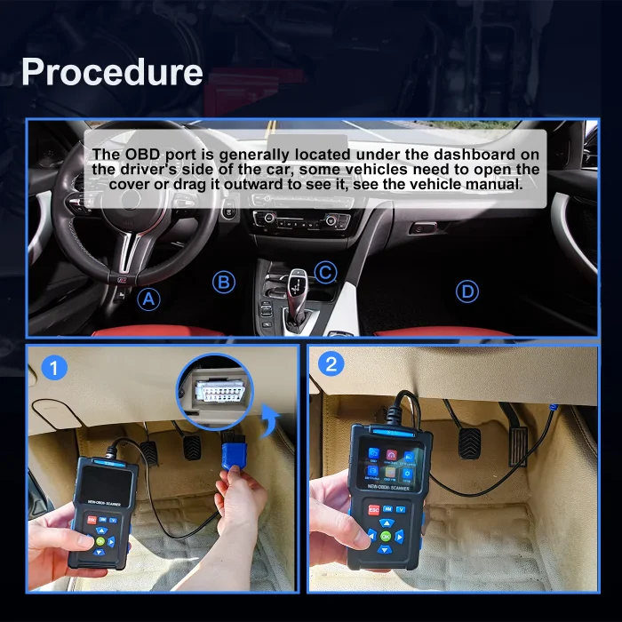 Topdiag T200 Full System Diagnostic Scanner with Live Data I/M Readiness O2 Sensor Testing DTC Lookup