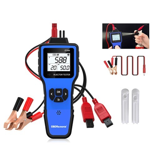 OBDResource IT200 Handheld Car Dual Injector Tester 5 Modes 5V 12V DC 8V-18V