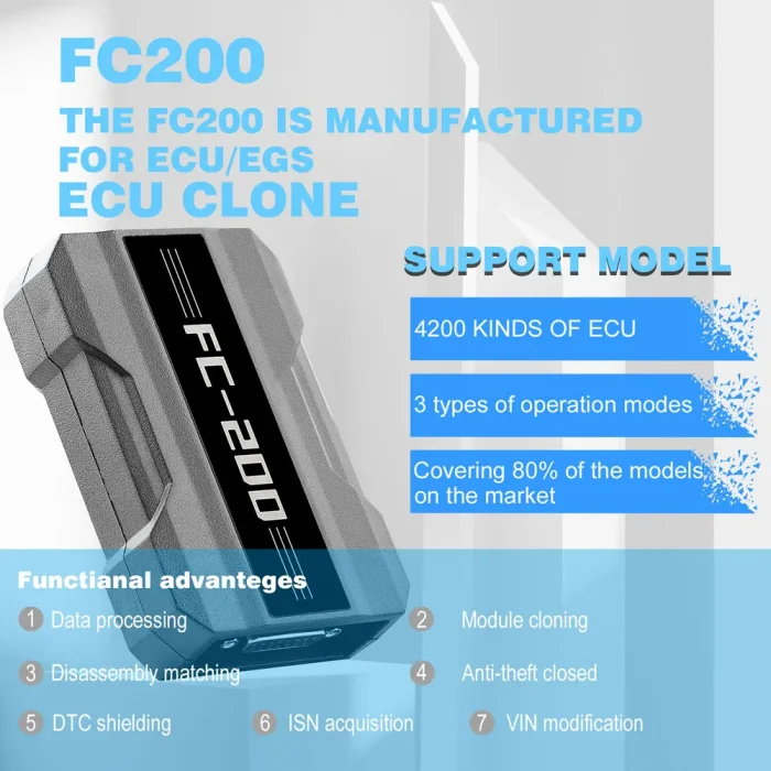 CG FC200 Auto ECU Programmer FC-200 Full Version All License Activated Read and Write Data